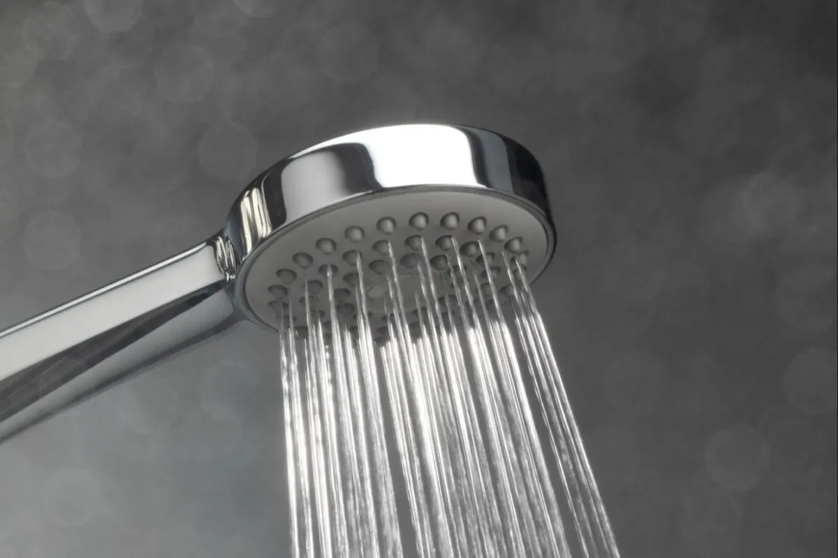 Close up shot of a Shower head